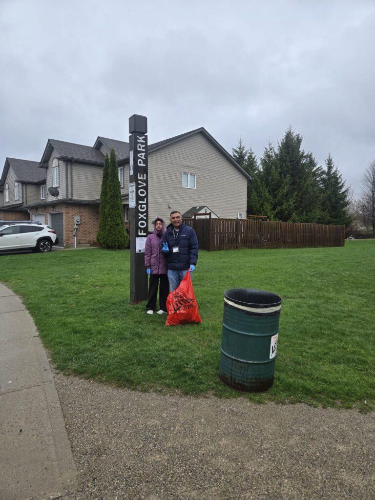 Sumit Sehli with neighbours and community members in Kitchener Ward 5, photo 5 of 71
