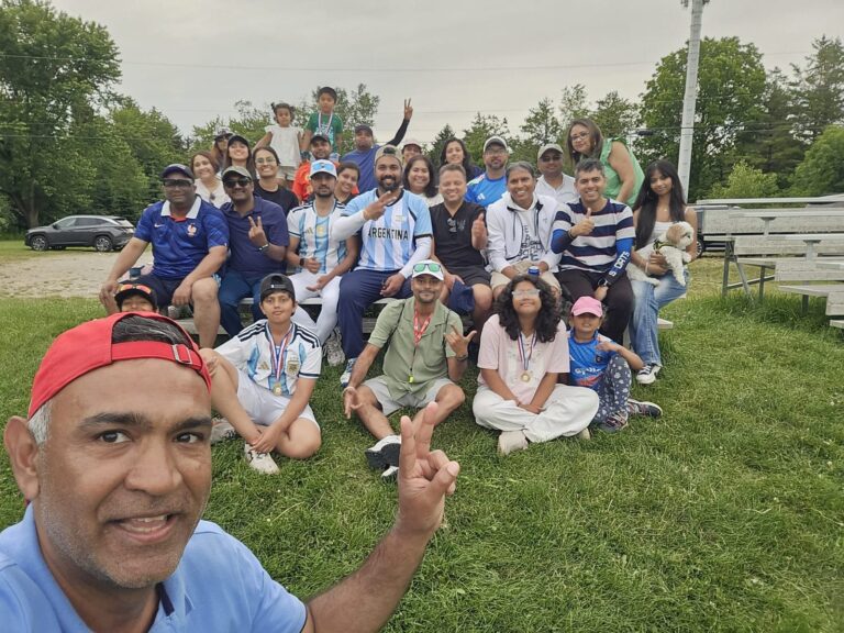 Sumit Sehli with neighbours and community members in Kitchener Ward 5, photo 8 of 71