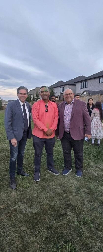 Sumit Sehli with neighbours and community members in Kitchener Ward 5, photo 53 of 71