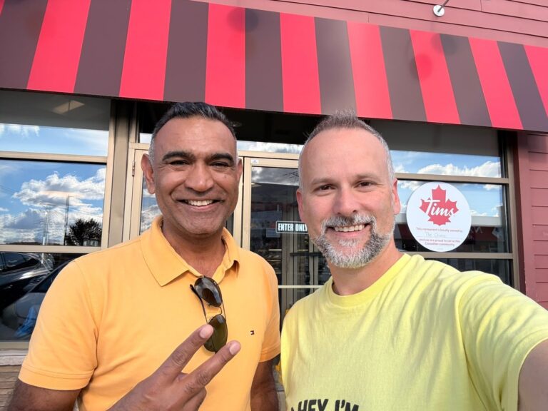 Sumit Sehli with neighbours and community members in Kitchener Ward 5, photo 58 of 71