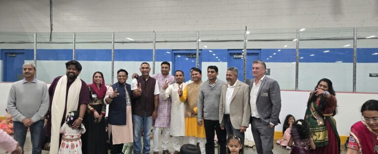 Sumit Sehli with neighbours and community members in Kitchener Ward 5, photo 59 of 71